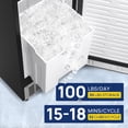 thumbnail image 2 of Coolake 15 inch 100lbs/Day Built-in Ice Maker, Stainless Steel Undercounter Ice Machine, Self-Cleaning, 30lbs Storage, 115v, 2 of 7