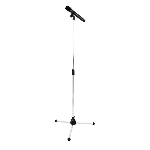 Support de Pied de Trépied Stable Compact pour Microphone Réglable avec des Clips de Micro Amovibles pour le Podcasting