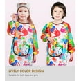 thumbnail image 4 of Zireot Kids Waterproof Smock – Long Sleeve Stain & Oil Resistant, Easy-Clean Adjustable Design – Ideal for Painting, Mealtime, Kitchen Use – Ages 8-14 Years, 4 of 6