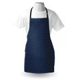 thumbnail image 4 of Boho Apron, Monochrome Illustration of Continuous Floral Layout, Unisex Kitchen Bib with Adjustable Neck for Cooking Gardening, Adult Size, Dark Lavender Pale Blue, by Ambesonne, 4 of 4