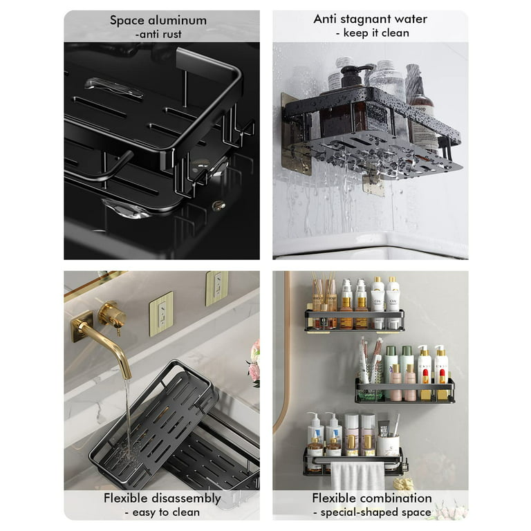 Coraje Shower Caddy, Shower Shelves [5-Pack], Adhesive Shower Organize –
