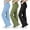 Black/Blue/Green, variant on BIG ELEPHANT 3 Packs Girl's Flare Leggings with Side Pockets, High Waisted Bell Bottoms for Dance