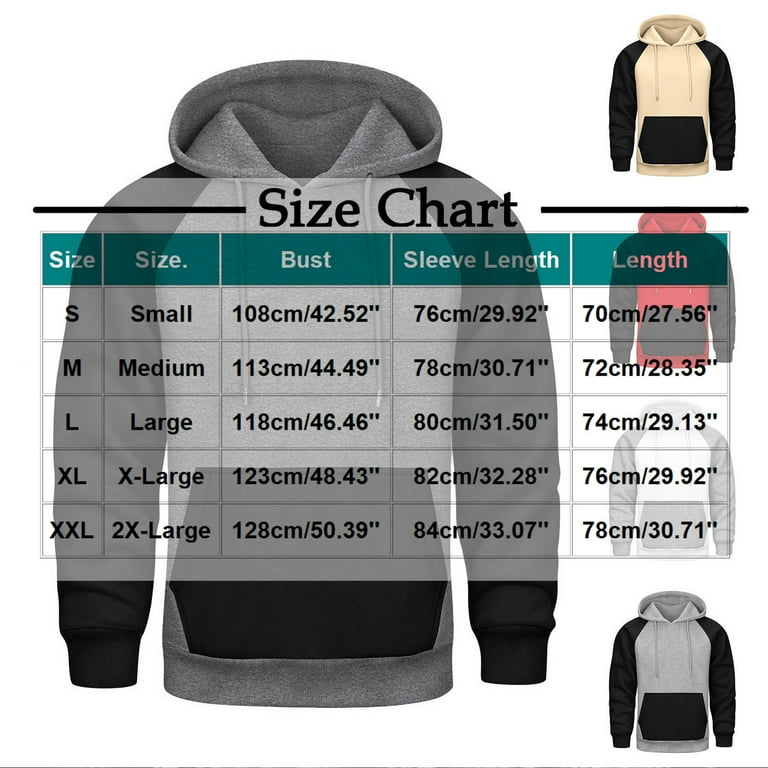 Shirts for Men, Pullover Hoodie Men Blend Fleece Long Sleeve