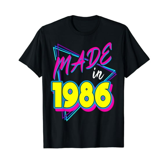 Made in 1986 39th Birthday Retro 39 Years Old 80s Vintage T-Shirt