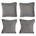 thumbnail image 1 of Set de 4 Cojines Decorativos (2 Cuadrados + 2 Cuadrados Grandes) Niz Gris Oscuro, 1 of 7