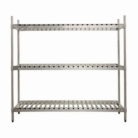 Prairie View KR2078593-3 3 Tier Keg Shelving Aluminum Units- 20 x 96.75 in.