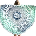 thumbnail image 1 of serony Fader Color Round Tippet Tablecloth Summer Beach Towel Round Yoga Mat, 1 of 7