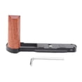 thumbnail image 2 of Handgrip L Shape Grip for Lumix S9, Camera Hand Grip L Bracket Built in Quick Release Plate, Wooden Handle, with 1/4 Inch Screw Hole, 2 of 7