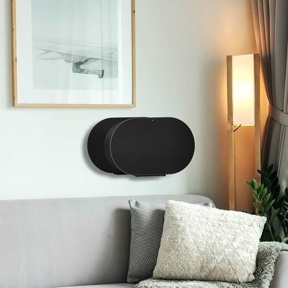Peggybuy Wall-mounted Speaker Rack Non-slip Speaker Bracket for Sonos Era 300 (Black)