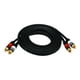 Monoprice Premium - Câble Audio - RCA x 2 Mâle vers RCA x 2 Mâle - 6 ft - coaxial - Noir - – image 2 sur 2