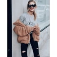 thumbnail image 2 of Abrigo PRETTYGARDEN Talla XL Caqui de Forro Polar Sherpa con Pelo Sintético, 2 of 8