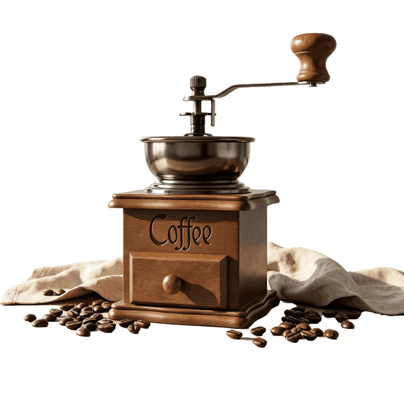 Premium Manual Coffee Grinder with Ceramic Conical Burr & Adjustable Gear Setting – Portable Hand Mill Grinder for Home, Office & Travel