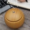 thumbnail image 3 of Grano de madera luces LED aromaterapia humidificador de aire difusor ultrasónico de aceite esencial USB 130ml Methold  JJ8840-01B, 3 of 6