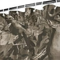 thumbnail image 3 of Brown Camo Deer Tree Pattern Shower Curtain 84"x72" ,Bathroom Decorative Shower Curtains Set with 12 Hooks,Modern Waterproof Washable Shower Curtain, 3 of 6