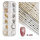 thumbnail image 1 of Cadena de cuentas para uñas de 0,8mm/1,0mm, oro rosa, plata, piedra de duendecillo, accesorio para decoración de uñas, cadena de bolas de acero y Metal, joyería para decoración de uñas Tan Jianjun unisex, 1 of 2