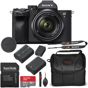 Sony a7 IV Mirrorless Camera with 28-70mm Lens Bundle   Extra Battery, 64GB Memory Card, Case & More (International Version)