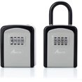 thumbnail image 6 of Key Lock Box, Combination Lock Box with Code for House Key Storage, Combo Door Locker (Black-1pack), 6 of 7