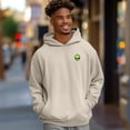 thumbnail image 3 of Dalix Alien Embroidery Relaxed Hoodie Soft Fleece Sweatshirt Fit Lounge Mens in Beige XL X-Large, 3 of 4