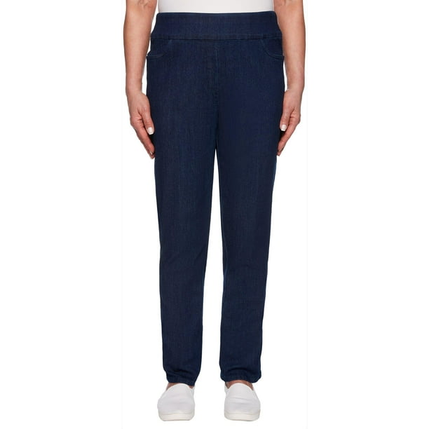alfred dunner out of the blue classic fit denim pull on pants