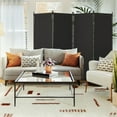 thumbnail image 3 of Phonjoroo Room Divider Folding Privacy Screens 4 Panel Partitions 88" Dividers Portable Separating for Home Office Bedroom Dorm Decor, 3 of 5