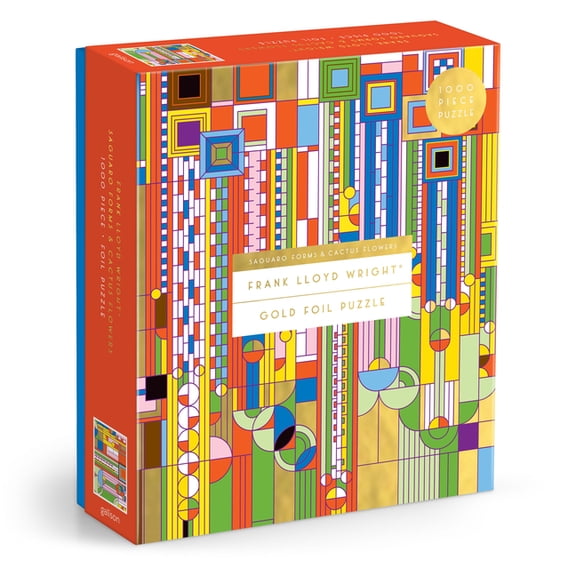 Galison - Frank Lloyd Wright Saguaro Cactus & Forms Foil Stamped 1000 Piece Jigsaw Puzzle