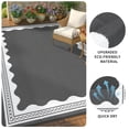 thumbnail image 6 of 10x14 Ft Outdoor Rug Waterproof, Portable Reversible Plastic Straw Patio Rug, Easy Clean & Quick Dry Camping Carpet for Backyard Picnic Beach, Grey, 6 of 8