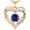 Blue, variant on NICKSUN Christmas Gifts for Women Rose Gold Plated Heart Birthstone Necklaces for Women, Ideal Anniversary or Birthday Jewelry Gifts for Wife Girlfriend Her