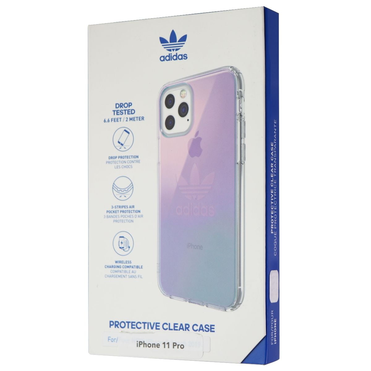Womens Phone cases adidas Phone cases adidas Clear Molded Case Iphone 11 in Silver Metallic 