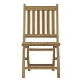 thumbnail image 4 of Modway Marina Outdoor Patio Teak Folding Side Chair in Natural, 4 of 6