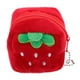 thumbnail image 4 of Monedero de peluche de fresa para niñas, monedero pequeño con llavero, adorable monedero para mujer, monedero kawaii con dije colgante, 4 of 8