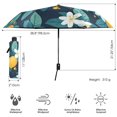 thumbnail image 3 of FORMRS Travel Umbrella Folding Auto Open Close Windproof Rain UV Protection, Lemon Leaves, 3 of 8