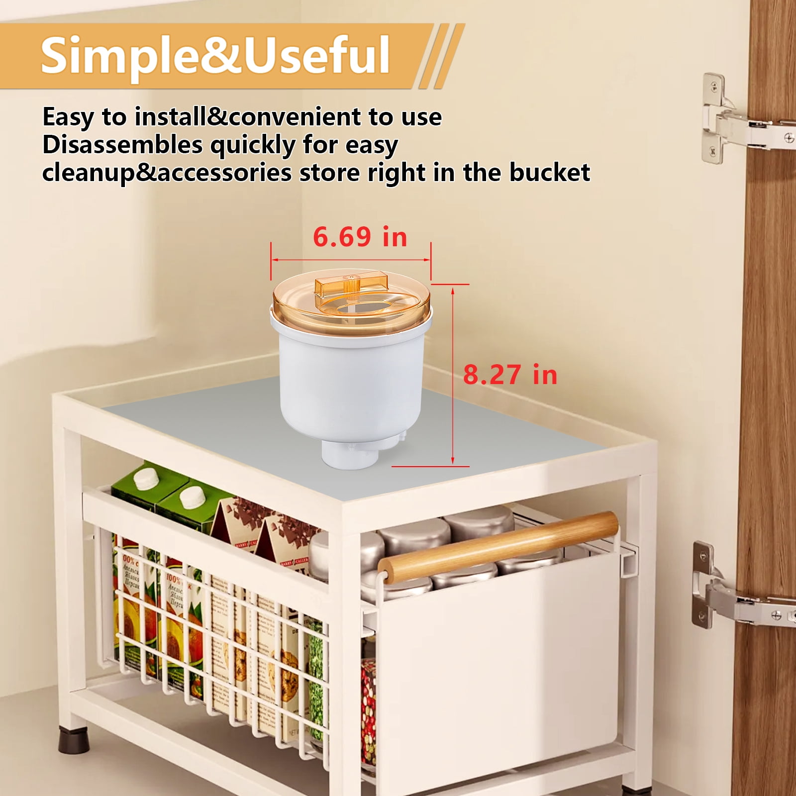 KBS Bread Maker Replacement Parts for ice cream making,Ice cream bucket,Premium MBF-070 Ice cream version Models