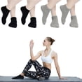 thumbnail image 3 of Pilates Yoga Non Slip Skid Socks - 4 Pack Ballet Barre Sticky Grippers Socks for Women, 3 of 4