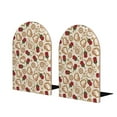 thumbnail image 2 of Picia Valentine'S Day Rose Pattern Wood Bookends for Shelves,Non-slip Bookends, Heavy Duty Wooden Bookend Support,1 Pair, 2 of 8