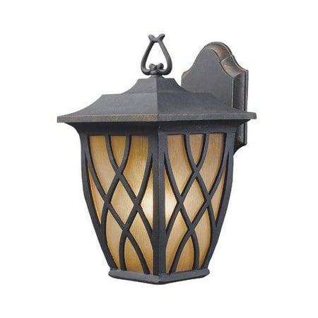 Elk Lighting Shelburne 1-Light Outdoor Sconce in Weathered Charcoal - 42270-1