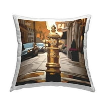 Stupell Industries Designer Fashion Hydrant Decorative Printed Throw Pillow Design by Amelia Noyes