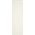 thumbnail image 5 of SAFAVIEH Santa Monica Chelsey Solid Shag Runner Rug, White, 2'3" x 7', 5 of 7