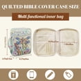 thumbnail image 7 of ZUXONGSY Daisy Dragonfly Print Bible Cover Case for Women Quilted Bible Protector Portable ChuZU Bag with Pen Holder Handbag for Work, 7 of 7