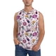 thumbnail image 1 of Fotbe Wine Men's Camiseta sin Mangas Estampada para Hombres, Playera Casual para Gimnasio, Entrenamiento, Playa-Medium, 1 of 7