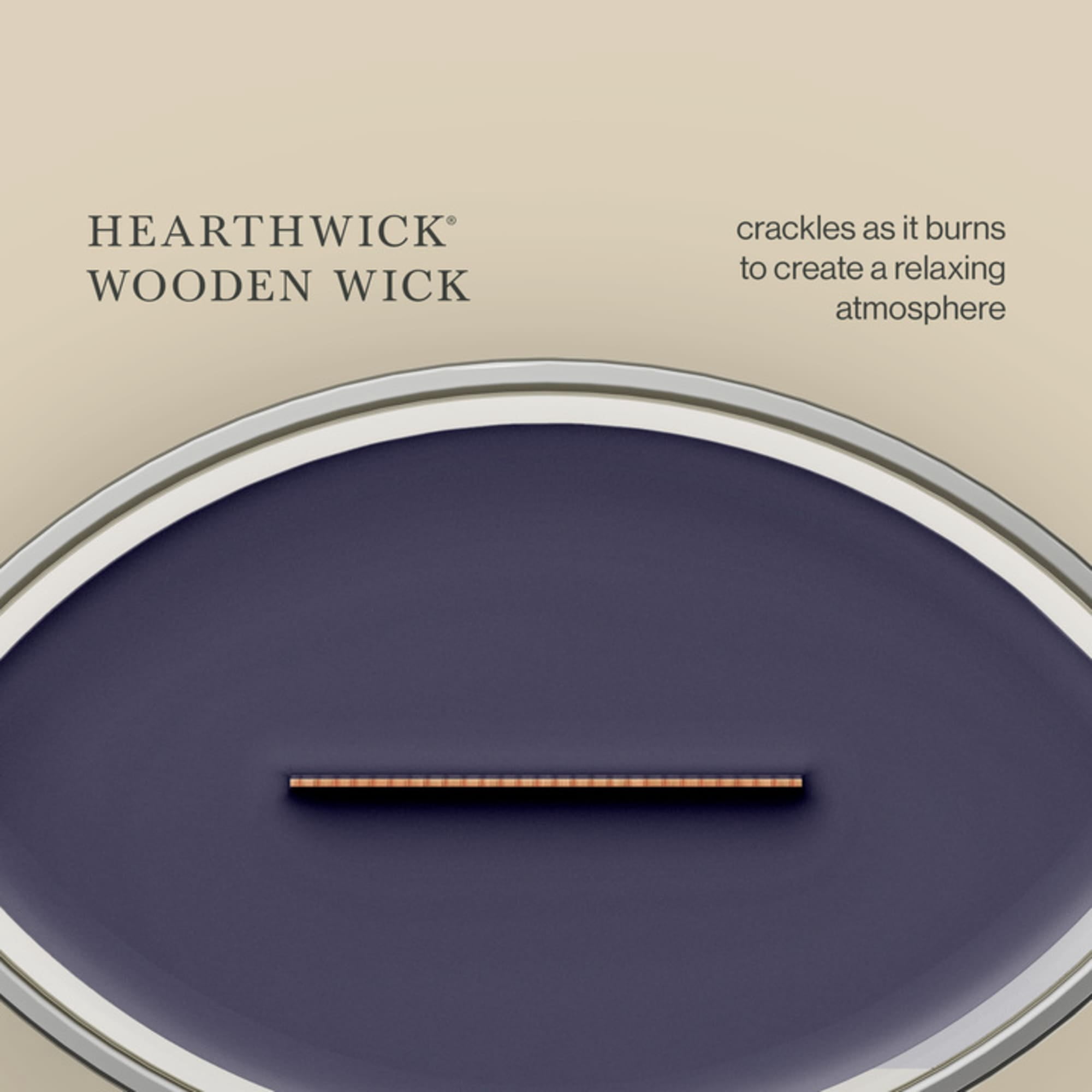 WoodWick Hinoki Dahlia Scented Ellipse Candle, Crackles as it Burns, Up to 50 hrs burn time, Great for Gifting, 16oz
