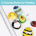 thumbnail image 2 of Painting Rocks Simetufy, 60 unidades, estilo río, 5-7 cm, planas y lisas, 2 of 7