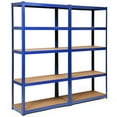thumbnail image 1 of Costway 2PCS 72''Heavy Duty Steel 5 Level Garage Shelf Storage Adjustable Shelves Blue, 1 of 10
