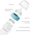 thumbnail image 5 of Yooforea Silicone Coated Glass Baby Bottle, 6M+ Fast Flow Nipple I Anti-Colic, Wide Neck, Stable Base I Medical-Grade Silicone Coating Shatter Protection, BPA BPS PVC Free (270 ML/9 OZ-Fog), 5 of 5