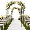 thumbnail image 5 of Garderth Garden Arch Trellis For Climbing Plants,Metal Garden Arbor,Weather-Resistant Decorative Wedding Arch Iron Frame Archway For Patio Lawn Pathway Event Party Ceremony, 5 of 7