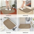 thumbnail image 2 of Indoor Doormat, Super Absorbs Mud Mat, Washable Non-Slip Rubber Backing Clean Door Mat for Doorways Inside Dirt Trapper Mats Shoes Scraper, 18*30 Inches Beige, 2 of 5