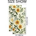 thumbnail image 3 of Soft Hand Fingertip Towels 2 Pcs Face Bath Towels Sunflowers Plants Absorbent Washcloths for Bathroom Hotel Kitchen 30x15in, 3 of 6
