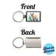 thumbnail image 4 of Singapura Cat Watercolor Style Metal Rectangle Keychain, 4 of 7
