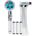 thumbnail image 1 of Hand Shower,Water Saving Anti Limescale,360High Pressure Propeller,Three Levels Filter,3 Replaceable PP Cotton (Blue), 1 of 5