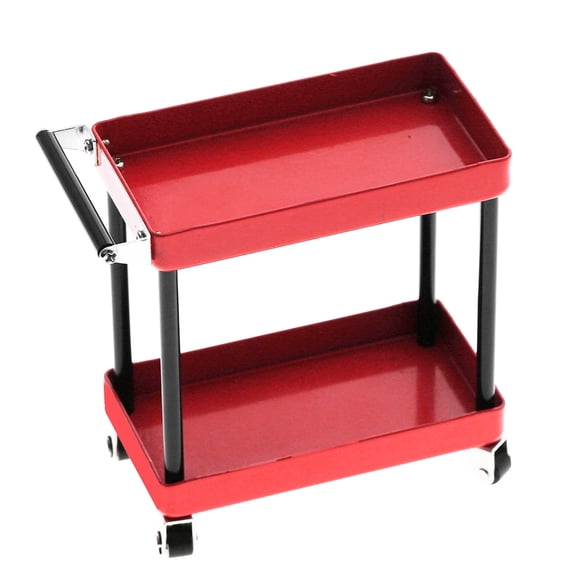 Zerodis Metal Tool Cart, Durable Tool Organizers with Wheels for RC Accessories