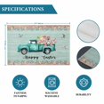 thumbnail image 6 of Easter Placemats Set of 6, Green Truck Rabbit Duck Butterfly Floral Wooden Placemats for Dining Table, Place Mats for Kitchen Tabletop, Waterproof Wipeable Dining Table Mats Set, 6 of 9